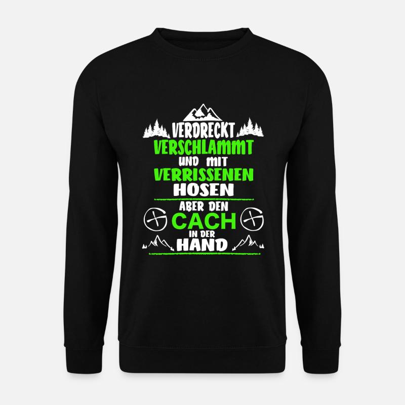 Geocacher Geocaching Cache gift - Unisex Sweatshirt - black
