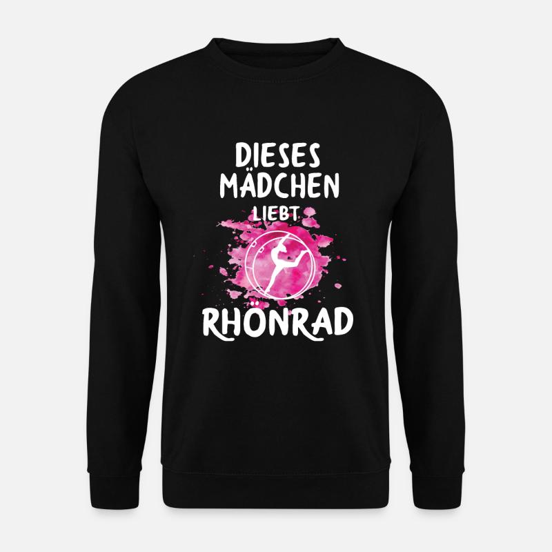 Rhönrad Rhönradturnen Geschenk - Unisex Pullover - Schwarz
