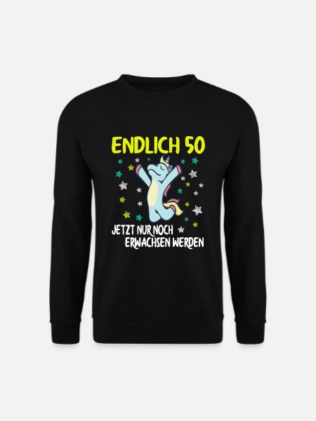 50. Geburtstag Runder Geburtstag Geschenkidee - Unisex Pullover - Schwarz