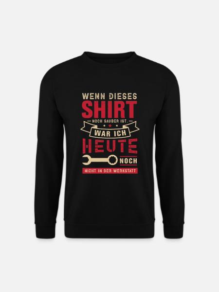 Mechaniker Werkstatt Kfz Motorrad Geschenkidee - Unisex Pullover - Schwarz