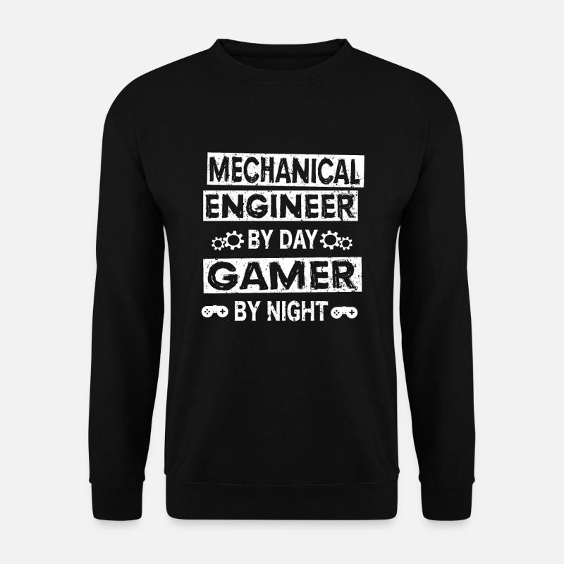Mechanical Engineer Maschinenbau Ingenieur Gamer - Unisex Pullover - Schwarz