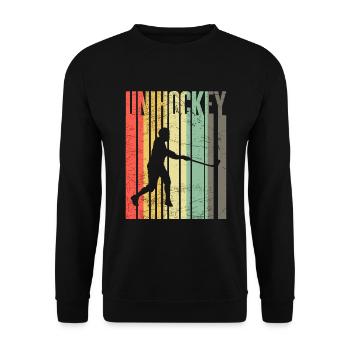 Unihockey - Unisex Pullover - Schwarz - Vorne - Alina (178cm) & Michal (187cm)