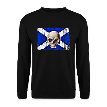 Schottland - Unisex Pullover - Schwarz - Vorne - Alina (178cm) & Michal (187cm)