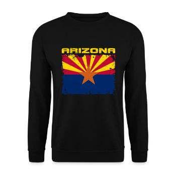 Arizona flag - Unisex Sweatshirt - black - Front - Alina (178cm) & Michal (187cm)