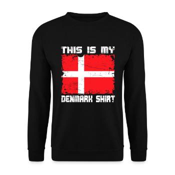 Ma chemise danoise - Sweat-shirt Unisexe - noir - Devant - Alina (178cm) & Michal (187cm)