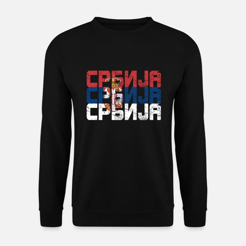 Serbien - Srbija - Unisex Pullover - Schwarz