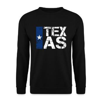 Texas - Unisex Pullover - Schwarz - Vorne - Alina (178cm) & Michal (187cm)