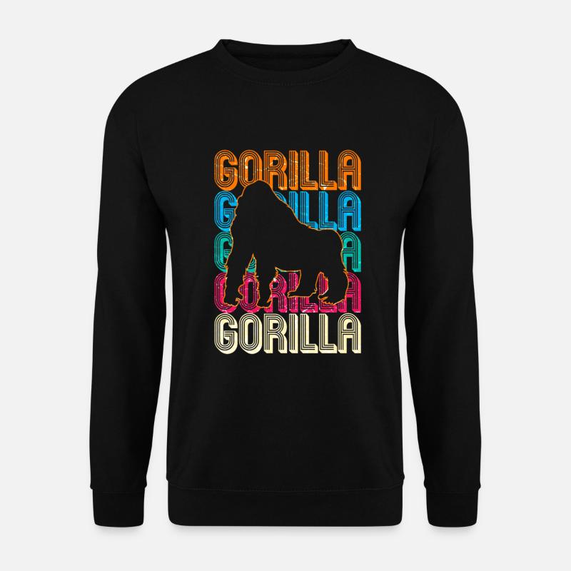 Gorille - Sweat-shirt Unisexe - noir