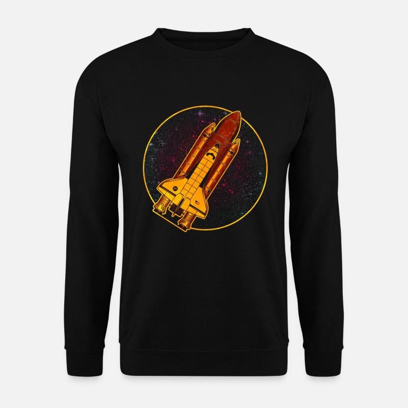 Navette spatiale fusée vaisseau spatial - Sweat-shirt Unisexe - noir