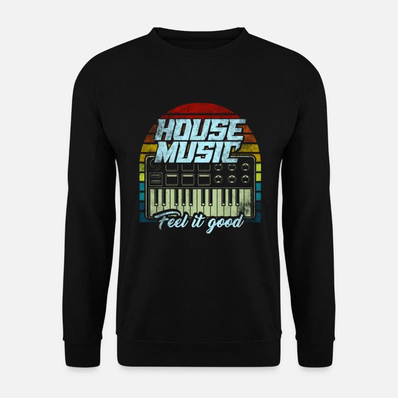House Musik - Unisex Pullover - Schwarz