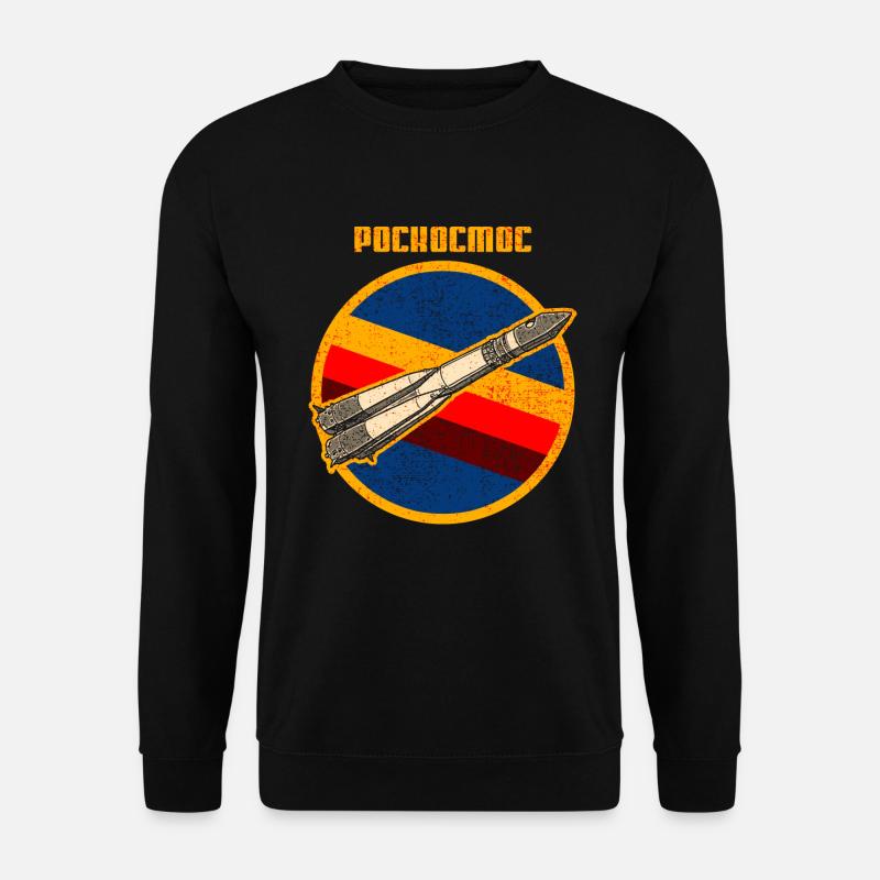 Roskosmos Russland Raumfahrt Retro - Unisex Pullover - Schwarz