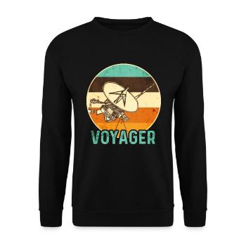 Sonde spatiale Voyager - Sweat-shirt Unisexe - noir - Devant - Alina (178cm) & Michal (187cm)