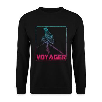 Sonde spatiale Voyager - Sweat-shirt Unisexe - noir - Devant - Alina (178cm) & Michal (187cm)