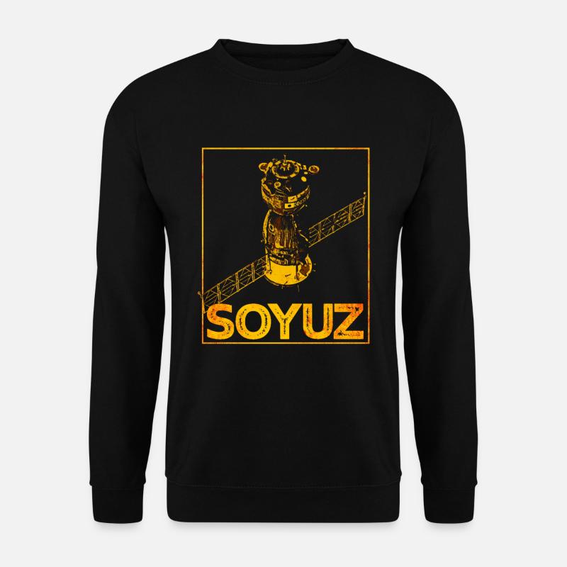 Sojus Raumschiff Sowjetunion - Unisex Pullover - Schwarz
