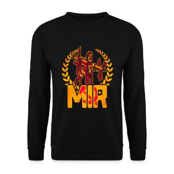 Mir Space Station - Unisex Sweatshirt - black - Front - Alina (178cm) & Michal (187cm)