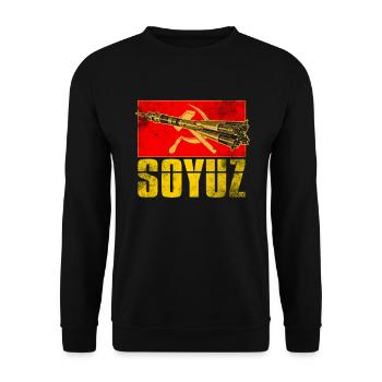 Soviet Union Missile - Unisex Sweatshirt - black - Front - Alina (178cm) & Michal (187cm)