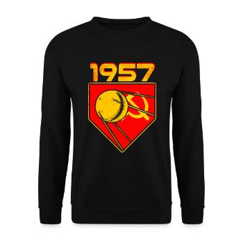 Sputnik 1 satellite 1957 - Unisex Sweatshirt - black - Front - Alina (178cm) & Michal (187cm)