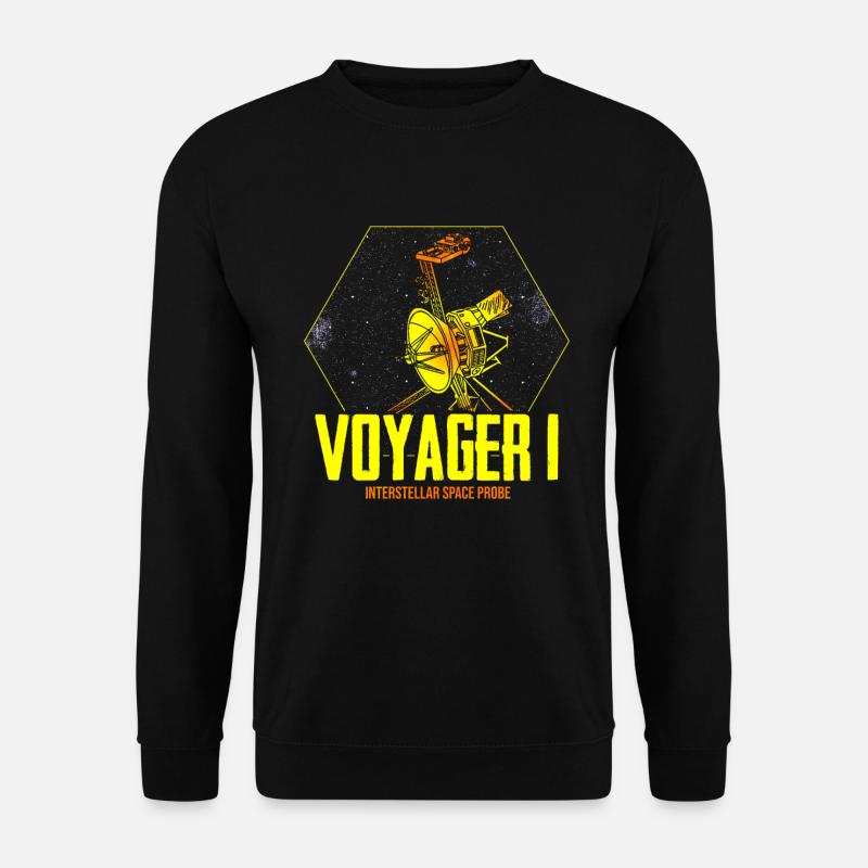 Voyager 1 - Interstellare Weltraum Sonde - Unisex Pullover - Schwarz