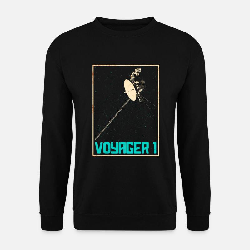 Voyager 1 Weltraum Sonde - Unisex Pullover - Schwarz