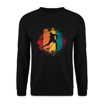Unihockey - Unisex Pullover - Schwarz - Vorne - Alina (178cm) & Michal (187cm)