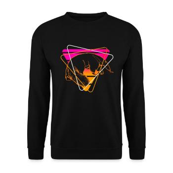 Anteater - Unisex Sweatshirt - black - Front - Alina (178cm) & Michal (187cm)