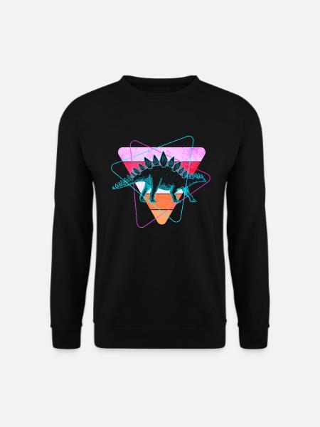 Stegosaurus Dinosaurs - Unisex Sweatshirt - black
