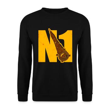 N1 Missile Soviet Union - Unisex Sweatshirt - black - Front - Alina (178cm) & Michal (187cm)