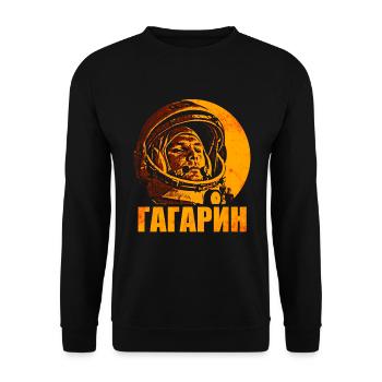 Juri Gagarin - Unisex Pullover - Schwarz - Vorne - Alina (178cm) & Michal (187cm)