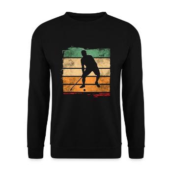 Floorball - Sweat-shirt Unisexe - noir - Devant - Alina (178cm) & Michal (187cm)