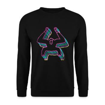 Gibbon - Unisex Pullover - Schwarz - Vorne - Alina (178cm) & Michal (187cm)