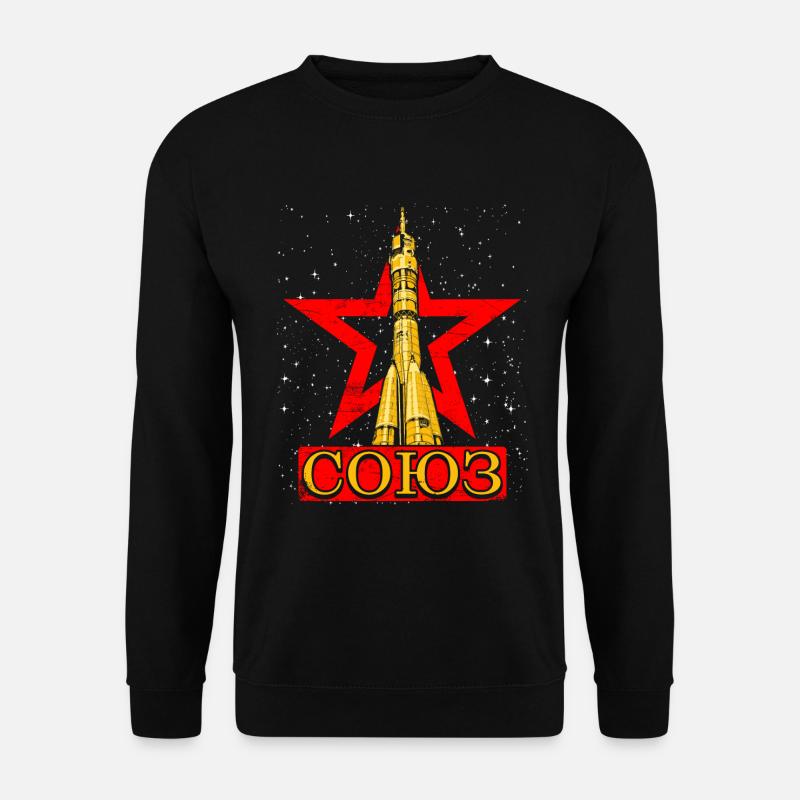 Fusée soviétique Soyouz - Sweat-shirt Unisexe - noir
