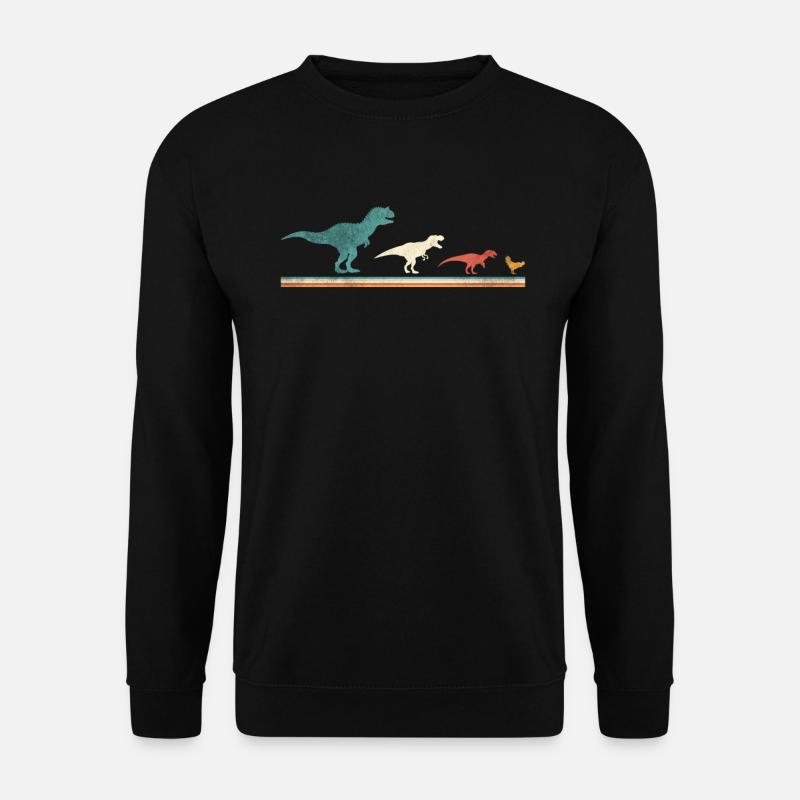 Du T-Rex au poulet - Dinosaur Evolution - Sweat-shirt Unisexe - noir