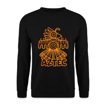 Dieu aztèque - Sweat-shirt Unisexe - noir - Devant - Alina (178cm) & Michal (187cm)