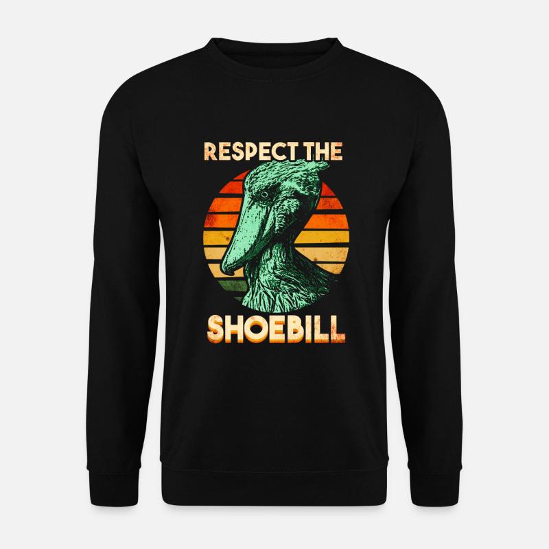 Shoebill Bird Abu Markub - Unisex Sweatshirt - black