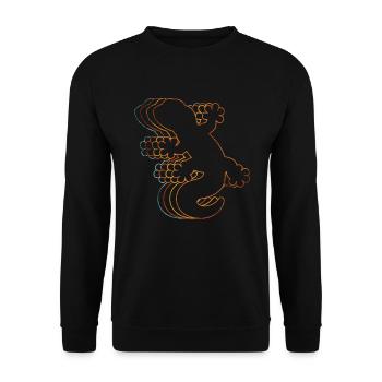 Gecko - Unisex Pullover - Schwarz - Vorne - Alina (178cm) & Michal (187cm)