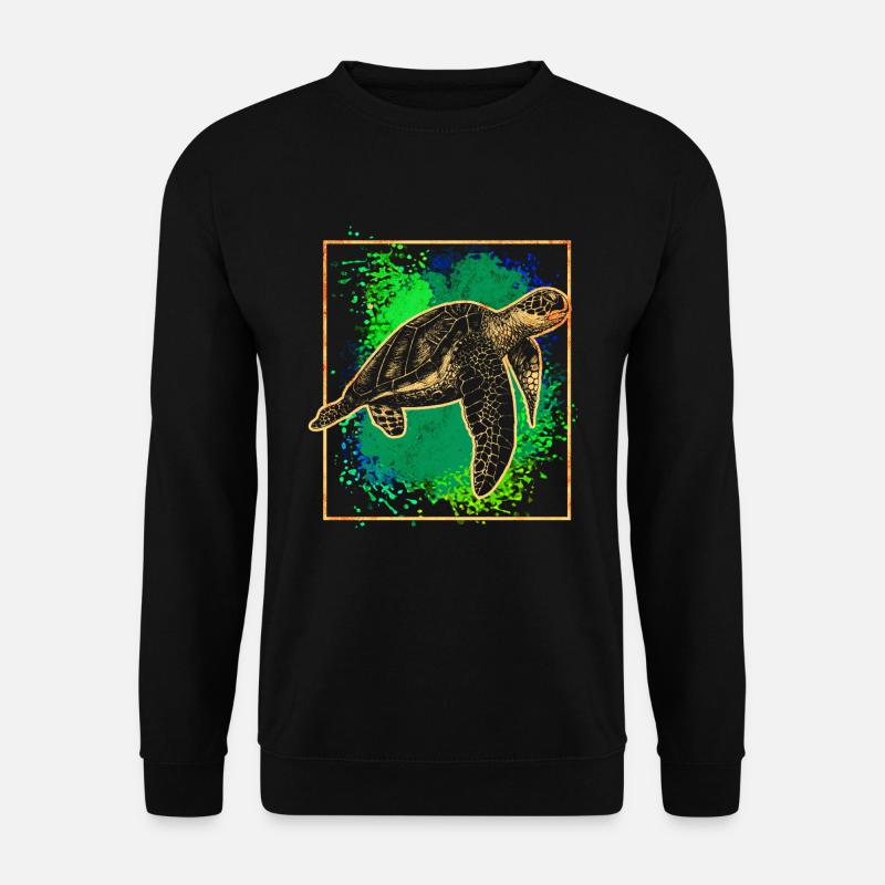 Sea turtle - Unisex Sweatshirt - black