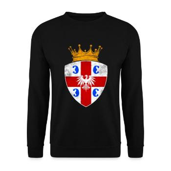 Armoiries de la Serbie - Sweat-shirt Unisexe - noir - Devant - Alina (178cm) & Michal (187cm)