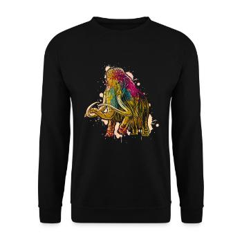 Mammoth - Unisex Sweatshirt - black - Front - Alina (178cm) & Michal (187cm)