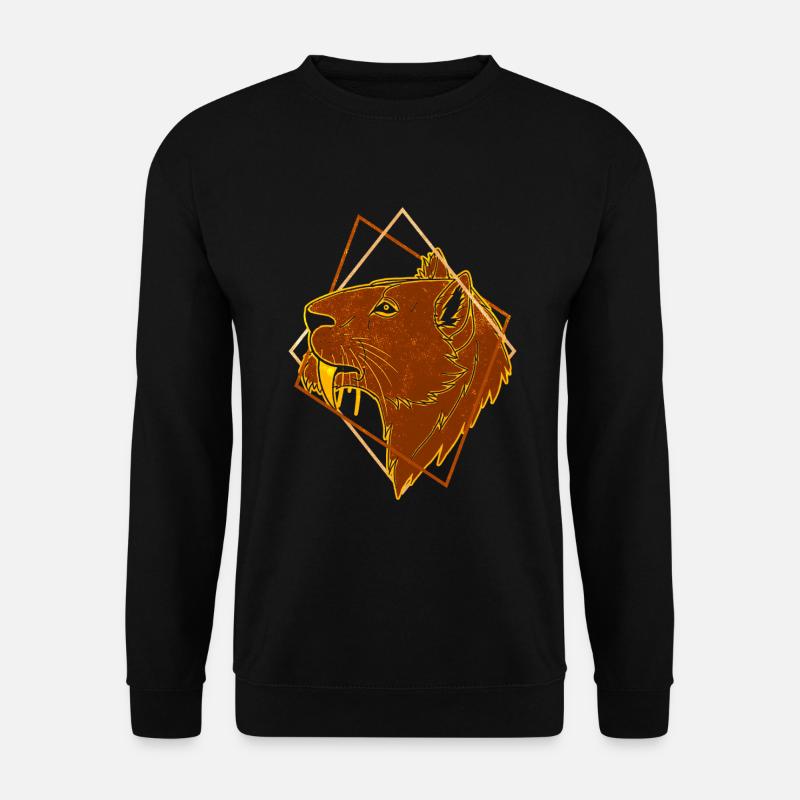 Saber-toothed tiger - Unisex Sweatshirt - black