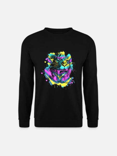 Saber-toothed tiger - Unisex Sweatshirt - black