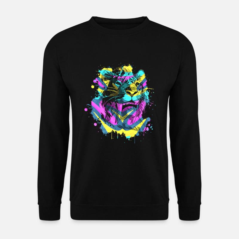 Säbelzahntiger - Unisex Pullover - Schwarz