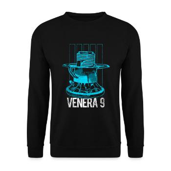 Venera 9 Venus Raumsonde - Unisex Pullover - Schwarz - Vorne - Alina (178cm) & Michal (187cm)
