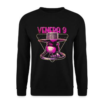 Venera 9 Venus Raumsonde - Unisex Pullover - Schwarz - Vorne - Alina (178cm) & Michal (187cm)