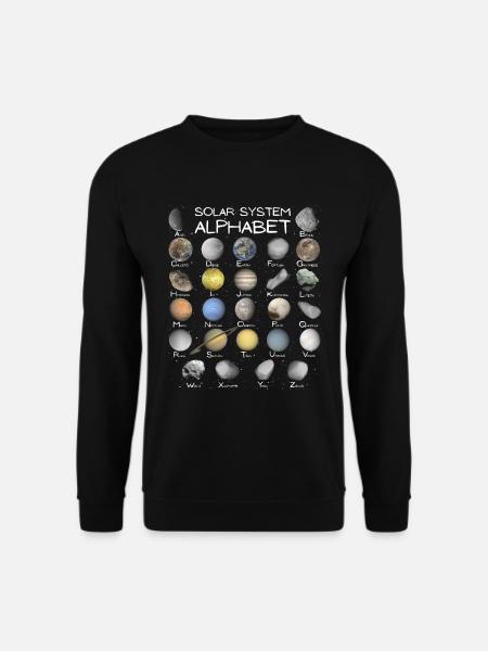 Système solaire ABC - Sweat-shirt Unisexe - noir