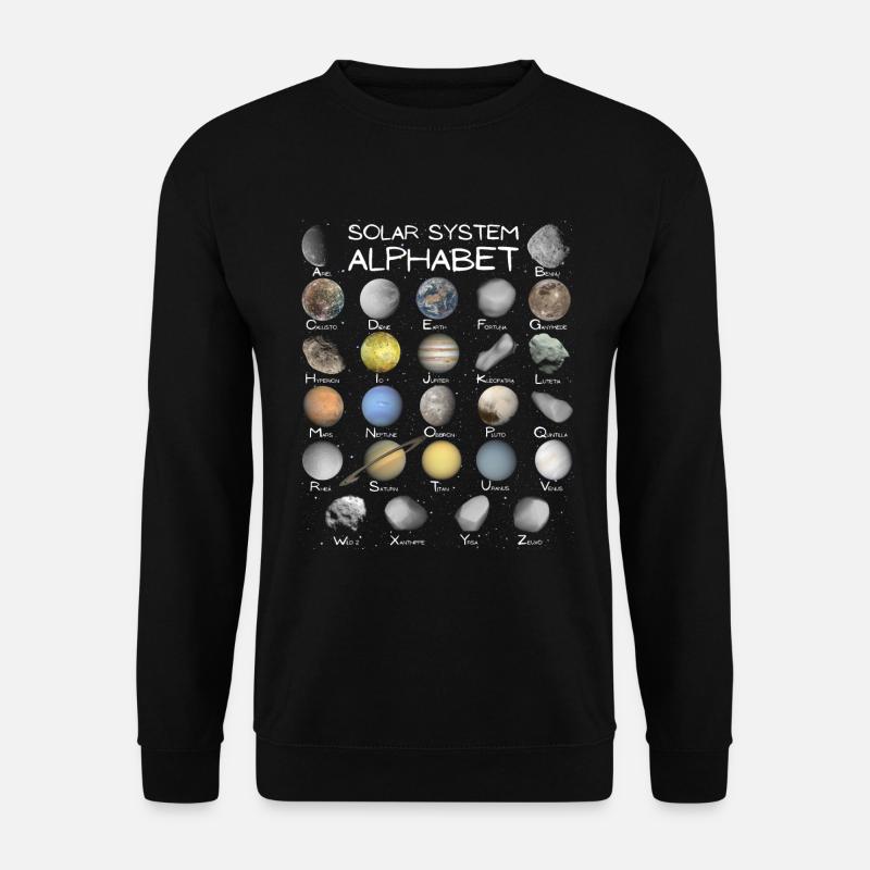 Solar System ABC - Unisex Sweatshirt - black
