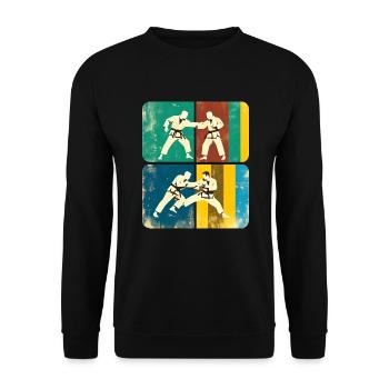 Brasilianisches Jiu-Jitsu - Unisex Pullover - Schwarz - Vorne - Alina (178cm) & Michal (187cm)