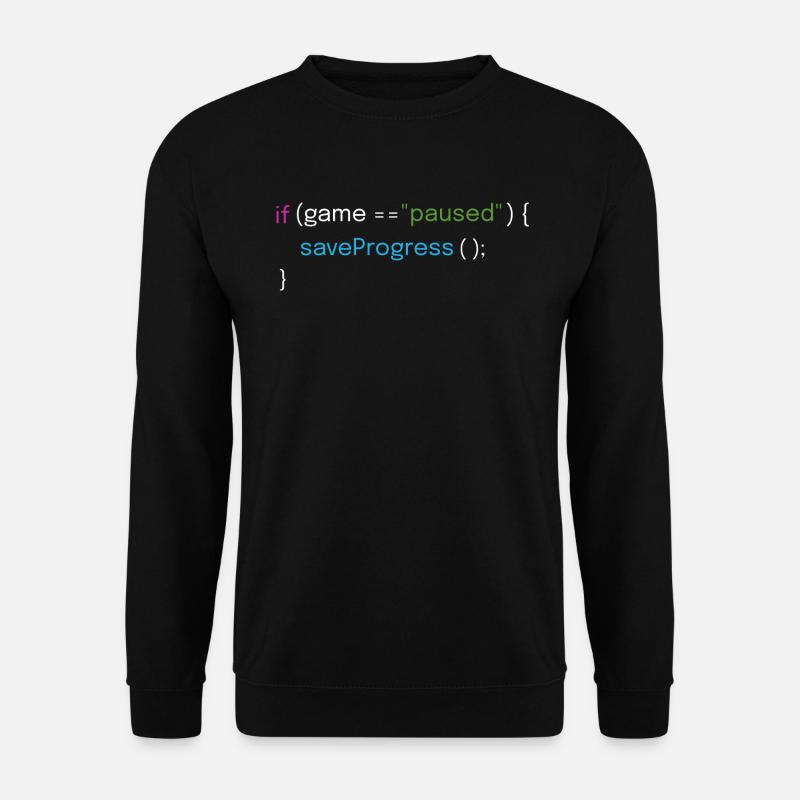 Gaming and Coding Design - Unisex Sweatshirt - black