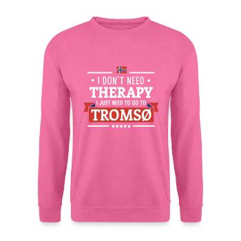 TROMSØ THERAPIE NORWEGEN SKANDINAVIEN GESCHE - Unisex Pullover - Pink - Vorne