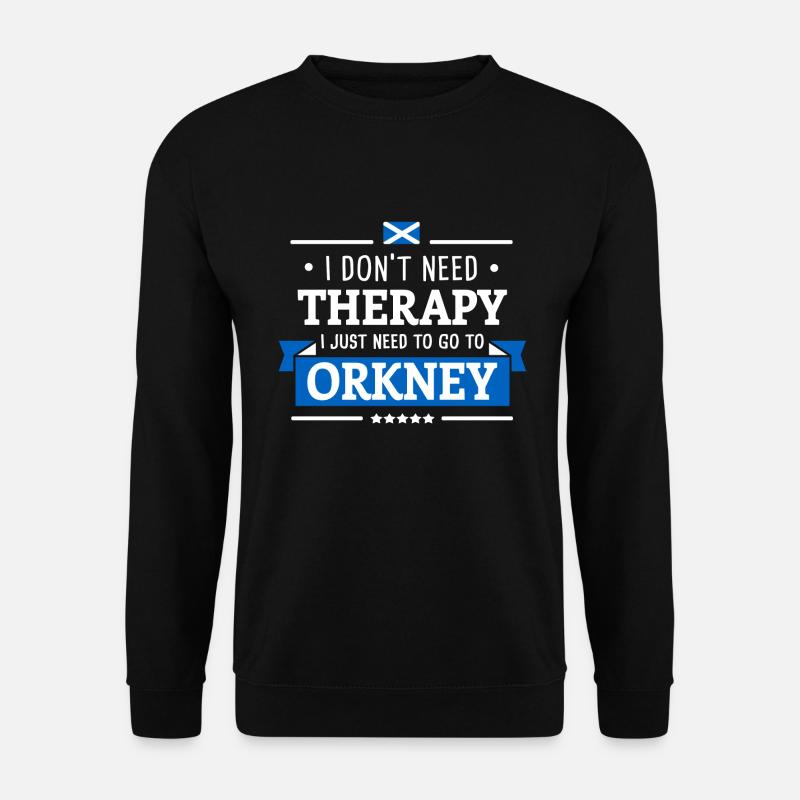 ORKNEY THERAPIE INSELN SCOTLAND REISE GESCHENK - Unisex Pullover - Schwarz