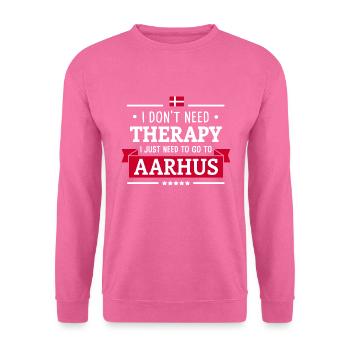 AARHUS THÉRAPIE DANEMARK DRAPEAU VOYAGE CADEAU - Sweat-shirt Unisexe - rose - Devant